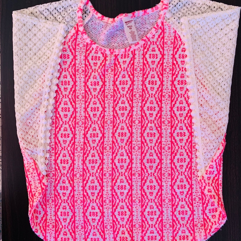Neon pink shirt